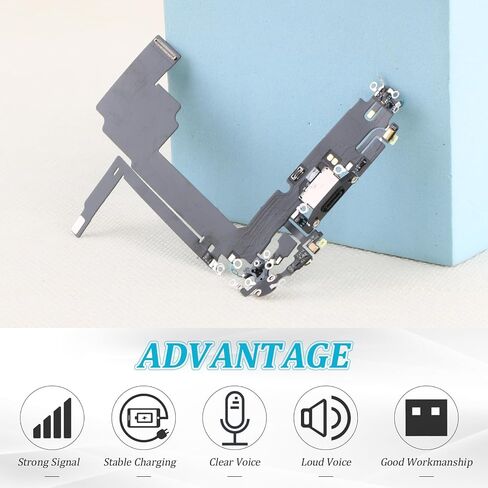 استبدال iPhone 15 Pro Max شحن موصل Dock Dock لـ iPhone 15 Pro Max Port Port Port Port Port Ports USB Flex Cable Assembly Association مع أدوات الإصلاح in Saudi Arabia