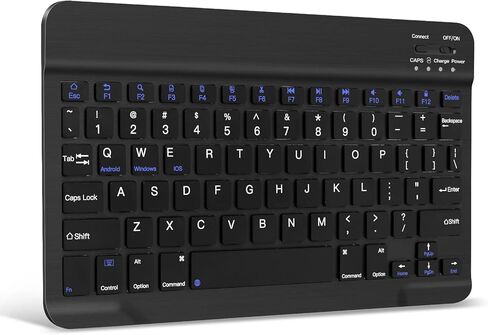 XIWMIX لوحة مفاتيح Bluetooth اللاسلكية XIWMIX -لوحة مفاتيح Bluetooth غير قابلة لإعادة الشحن متوافقة مع iPad Pro/iPad Air/iPad 10th/9/8/7/6th/5th/iPad mini وغيرها من أجهزة ios android windows in Kuwait