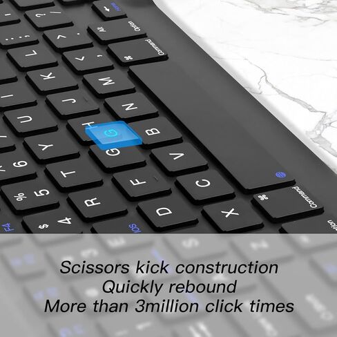 XIWMIX لوحة مفاتيح Bluetooth اللاسلكية XIWMIX -لوحة مفاتيح Bluetooth غير قابلة لإعادة الشحن متوافقة مع iPad Pro/iPad Air/iPad 10th/9/8/7/6th/5th/iPad mini وغيرها من أجهزة ios android windows in Kuwait