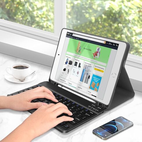 XIWMIX لوحة مفاتيح Bluetooth اللاسلكية XIWMIX -لوحة مفاتيح Bluetooth غير قابلة لإعادة الشحن متوافقة مع iPad Pro/iPad Air/iPad 10th/9/8/7/6th/5th/iPad mini وغيرها من أجهزة ios android windows in Kuwait