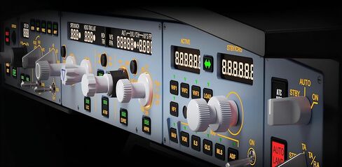 Wingflexsim A320RMP Combo Cube Flight Simulator Management Panel مع RMP ATC TCAS & Side Panel Forms for Real Aircraft ، متوافقة مع منصات محاكاة الطيران الشهيرة على PC‌ in Saudi Arabia