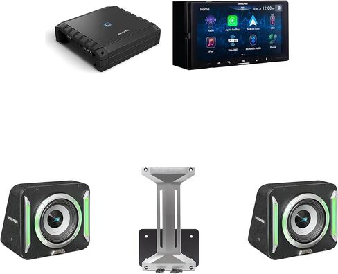 جهاز استقبال Alpine ILX-W670-S & (2) S2-SB12 Prismalink ™ S2-Series مختومة 12 بوصة مع إضاءة RGB مدمجة و S2-A60M باقة مضخم in Saudi Arabia