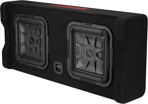 KICKER 49DL7TDF122 Dual Down Firing L7 Thin 12" Enclosure with LX8501 Mono Amplifier Bundle in Saudi Arabia