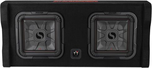 KICKER 49DL7TDF122 Dual Down Firing L7 Thin 12" Enclosure with LX8501 Mono Amplifier Bundle in Saudi Arabia