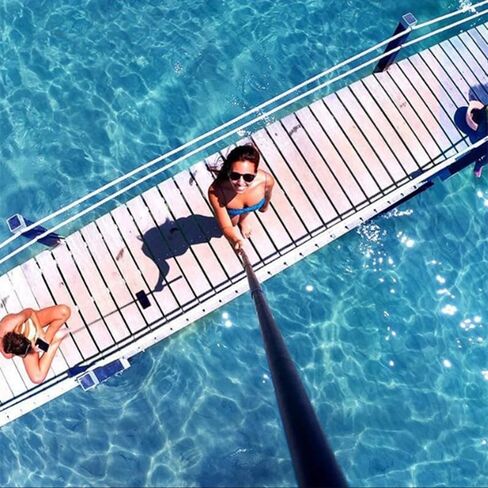 117.7in/3M تمديد عصا صورة شخصية لكاميرات الحركة ، قطب ألياف الكربون المحمولة خفيفة الوزن لإطلاق النار 360 درجة ، طول قابل للتعديل 30 سم-3 م ، متوافق مع Insta360 x5 x3 ، x4 ، GoPro Hero ، DJI Action in Kuwait