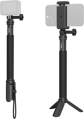 Smallrig Selfie Stick لكاميرات الحركة ، قابلة للتمديد 7.8-37.4 بوصة ، مع ترايبود وجبال الهاتف ، الطراز 5403 in Saudi Arabia