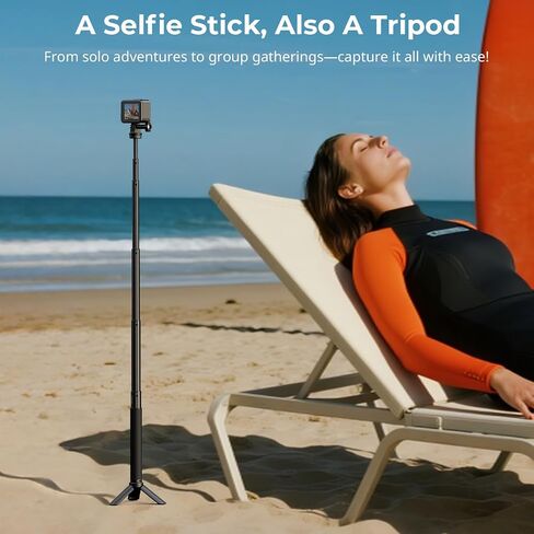 Smallrig Selfie Stick لكاميرات الحركة ، قابلة للتمديد 7.8-37.4 بوصة ، مع ترايبود وجبال الهاتف ، الطراز 5403 in Saudi Arabia