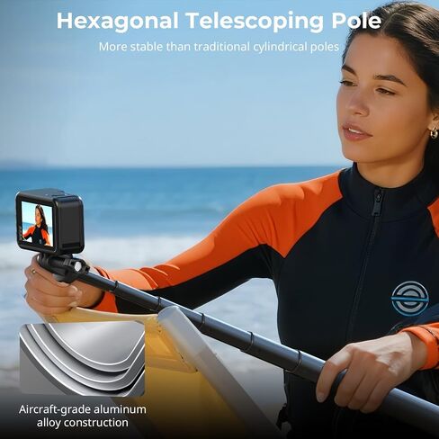 Smallrig Selfie Stick لكاميرات الحركة ، قابلة للتمديد 7.8-37.4 بوصة ، مع ترايبود وجبال الهاتف ، الطراز 5403 in Saudi Arabia
