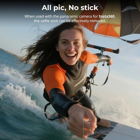 Smallrig Selfie Stick لكاميرات الحركة ، قابلة للتمديد 7.8-37.4 بوصة ، مع ترايبود وجبال الهاتف ، الطراز 5403 in Saudi Arabia