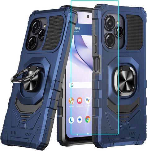 for Blu View Speed Ultra 5G Case with 1 Pack Screen Protector Purple in Kuwait