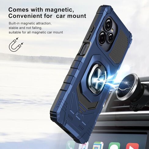 for Blu View Speed Ultra 5G Case with 1 Pack Screen Protector Purple in Kuwait