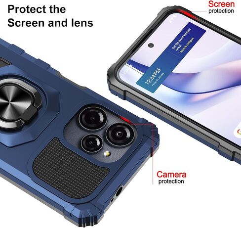 for Blu View Speed Ultra 5G Case with 1 Pack Screen Protector Purple in Kuwait