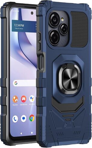 for Blu View Speed Ultra 5G Case with 1 Pack Screen Protector Purple in Kuwait