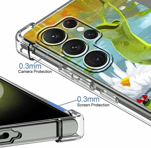 Case for Samsung Galaxy S25 Ultra with Superhero Design,Cartoon Comic Pop Culture Art Collage,Clear Soft TPU Bumper Phone Cover,6.9"(Hero,S25U) in Kuwait