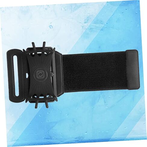 Housoutil Phone Wristband for Jogging Rotatable Forearm Armband Lightweight and Breathable Mobile Holder for Running Cycling Hiking Black in Saudi Arabia