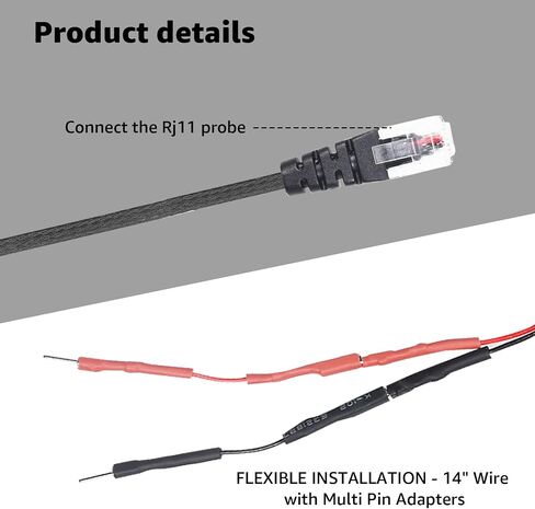 RJ11 Power Cord Compatible with Uniden Radar Mirror Wire Detectors,Model (3005201U) Fits R1 R3 R4 R7 R8 (1) in Saudi Arabia