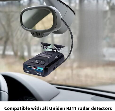 RJ11 Power Cord Compatible with Uniden Radar Mirror Wire Detectors,Model (3005201U) Fits R1 R3 R4 R7 R8 (1) in Saudi Arabia