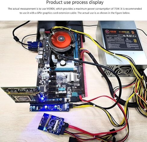 75W PCIE to MXM3.0 Expansion Card PCI-E to MXM Adapter Converter USB3.0 for BTC Mining Mxm Graphics Card Card in Saudi Arabia