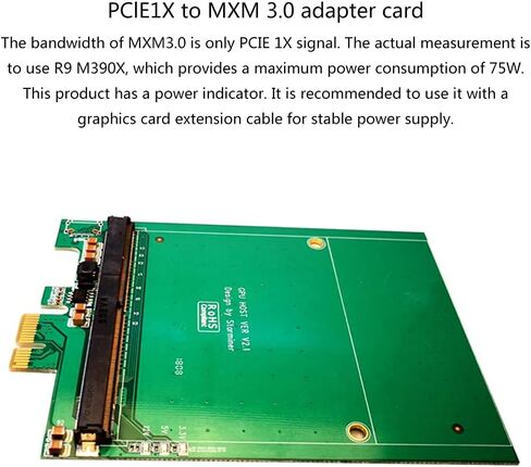 75W PCIE to MXM3.0 Expansion Card PCI-E to MXM Adapter Converter USB3.0 for BTC Mining Mxm Graphics Card Card in Saudi Arabia