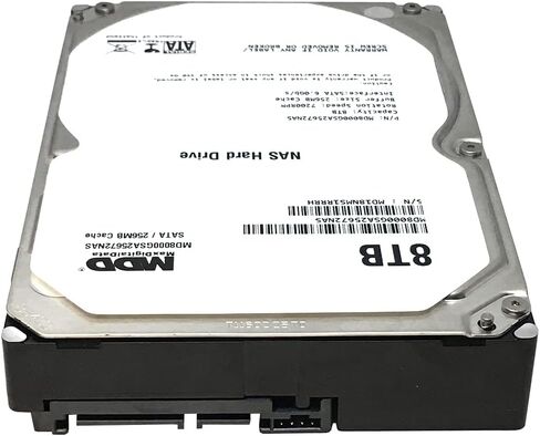 MDD MAXDIGITALDATA 8TB 7200 RPM 256MB Cache SATA 6.0Gb/s 3.5'' Internal Hard Drive for NAS Network Storage (MD8000GSA25672NAS) - 3 Years Warranty (Renewed) in Saudi Arabia