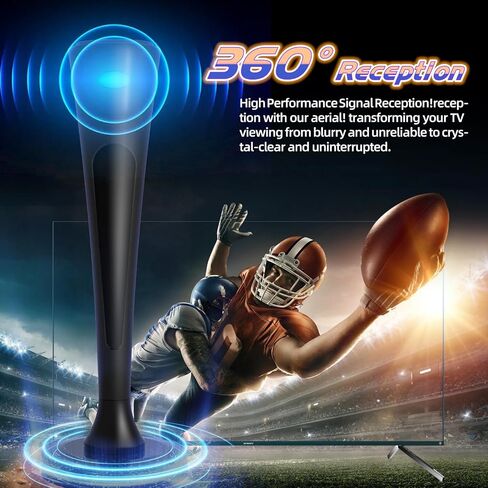 2025 TV Antenna for Local Channels,Long Range TV Antenna Indoor/Outdoor, HD Antenna for Smart TV with 16.5ft Cable Supports 4K 8K 1080p in Saudi Arabia