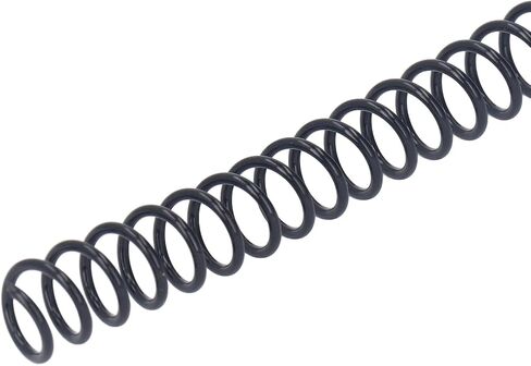 100 Pack Plastic Spiral Binding Coils, Plastic Spiral Coil Binding, 75 Sheet Capacity, 4:1 Pitch, Black, 48Loops, for Letter Size, for Students, Coworkers, Office and Educational (Black) in Saudi Arabia