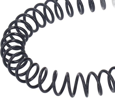 100 Pack Plastic Spiral Binding Coils, Plastic Spiral Coil Binding, 75 Sheet Capacity, 4:1 Pitch, Black, 48Loops, for Letter Size, for Students, Coworkers, Office and Educational (Black) in Saudi Arabia