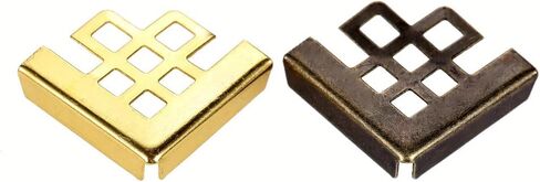 100PCS BRASS 16 * 16 مم حماة زاوية - حماة زاوية من أربعة جوانب للكتب الزخرفية وألبومات الصور الزخرفية حماية الزاوية in Saudi Arabia