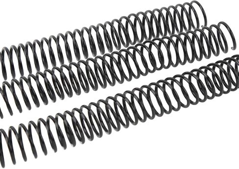 50 Pack Plastic Spiral Binding Coils, 170 Sheet Capacity, 4:1 Pitch, Black, 48Loops, for Letter Size, Coworkers, Office and Educational Tasks (Black) in Saudi Arabia