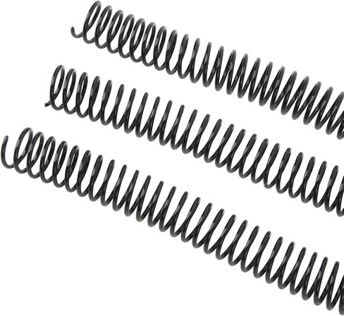 50 Pack Plastic Spiral Binding Coils, 170 Sheet Capacity, 4:1 Pitch, Black, 48Loops, for Letter Size, Coworkers, Office and Educational Tasks (Black) in Saudi Arabia