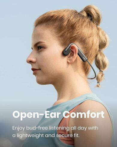 Shokz OpenMove - سماعات Bluetooth Sport Open Open ، سماعات الأذن اللاسلكية التوصيل العظمي ، عازلة للتجول للتشغيل والتدريبات ، مع حزمة ملصقات ، رمادية in Saudi Arabia