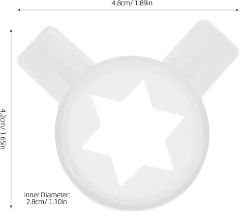 5PCS Ice Cream Maker Nozzles Star Shaped Soft Serve Nozzles for Catering Diverse Tastes Home Commercial Use 1.89X1.65X0.35in in Kuwait
