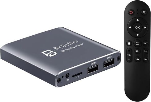 مشغل الوسائط الرقمية 4K HD ، مشغل فيديو MP4 التلفزيوني لبطاقة USB Drive/Micro SD ، لافتات رقمية ، تشغيل تلقائي ، H.265/HEVC ، Optical/HDMI/AV Output in Saudi Arabia