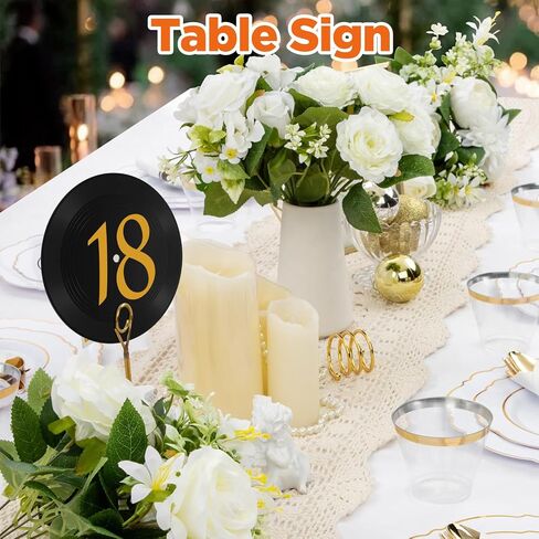 20pcs Blank Vinyl Records 7 Inch for Wall Decor, Doodle on Fake Records, Props for Music Party Wedding Signing Table No. Vintage Decor in Saudi Arabia