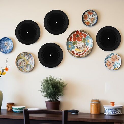 20pcs Blank Vinyl Records 7 Inch for Wall Decor, Doodle on Fake Records, Props for Music Party Wedding Signing Table No. Vintage Decor in Saudi Arabia