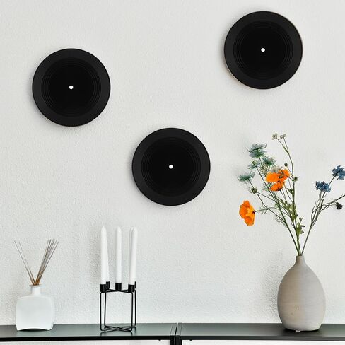 20pcs Blank Vinyl Records 7 Inch for Wall Decor, Doodle on Fake Records, Props for Music Party Wedding Signing Table No. Vintage Decor in Saudi Arabia