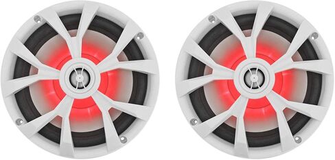Rockville (4) RKL80MW 8" 900 Watt White 2-Way Marine Boat Speakers w/LED's in Saudi Arabia