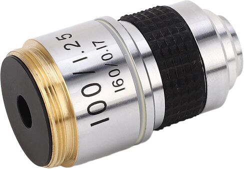 100X Microscope Objective, Professional RMS Size Fall Objective Lens Replacement, Examine Materials Defects and Quality Inspection for Microscopes in Saudi Arabia