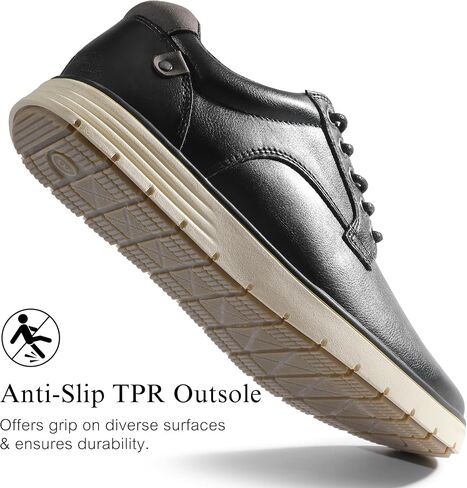 NCCB Men's Casual Dress Sneakers Lace Up Formal Oxfords Dress Shoes for Men Slip-on Comfortable Brown Shoes for Bussiness/Travel/Work in Kuwait
