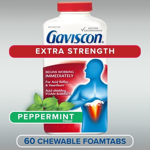 Gaviscon Extra Strength Peppermint 60 Tablets in Saudi Arabia