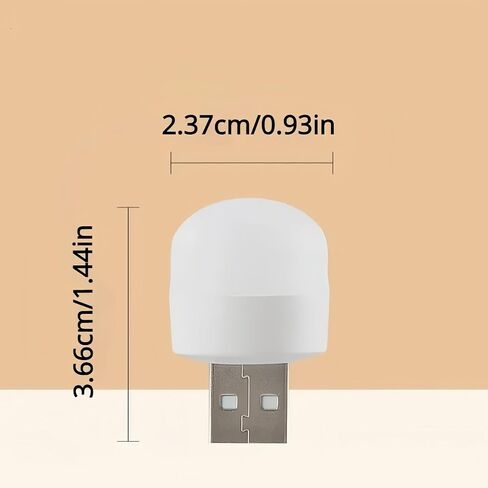 2 Pack Mini LED LIGHT LIGHT ، مصباح USB قابس محمول مصابيح كتب صغيرة محمولة ، شحن طاقة الكمبيوتر المحمول ، ضوء القراءة لغرفة نوم المنزل in Saudi Arabia