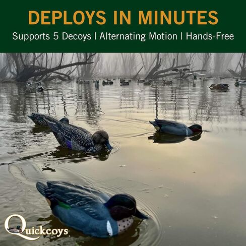 نظام صيد البط نظام شرك | ملحقات صيد Duck Decoys ، حفارة الحركة للخرافات ، الحركة الواقعية ، (يتم بيع الأفخاخ بشكل منفصل) in Saudi Arabia