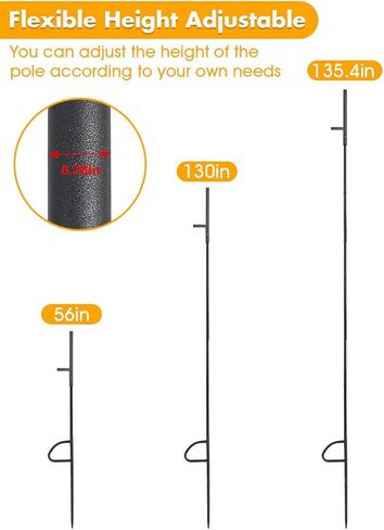 11.3ft في الهواء الطلق قطب البط شرك ، أعمال الصيد مع شركان جناح الغزل ، وملحقات الصيد البط ، لا يتم تضمين أفخور البط in Kuwait