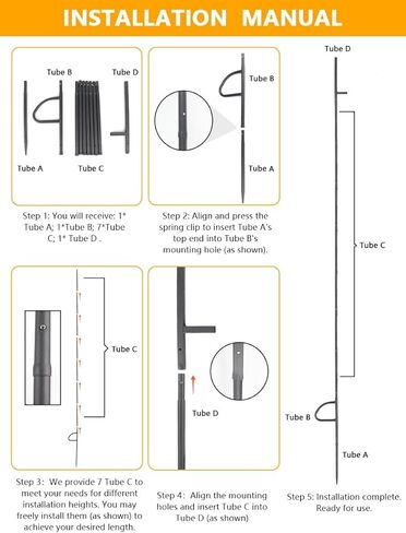 11.3ft في الهواء الطلق قطب البط شرك ، أعمال الصيد مع شركان جناح الغزل ، وملحقات الصيد البط ، لا يتم تضمين أفخور البط in Kuwait