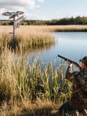 11.3ft في الهواء الطلق قطب البط شرك ، أعمال الصيد مع شركان جناح الغزل ، وملحقات الصيد البط ، لا يتم تضمين أفخور البط in Kuwait