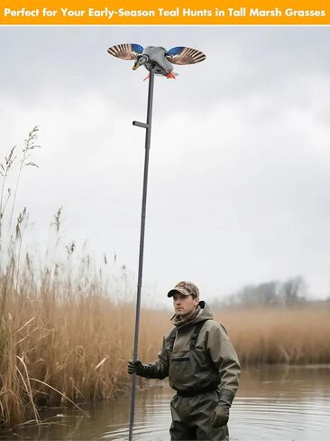 11.3ft في الهواء الطلق قطب البط شرك ، أعمال الصيد مع شركان جناح الغزل ، وملحقات الصيد البط ، لا يتم تضمين أفخور البط in Kuwait