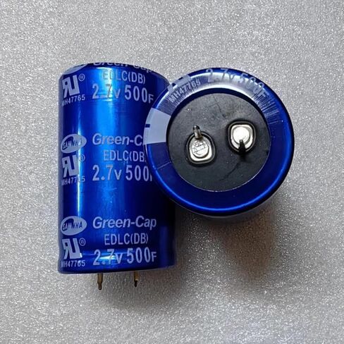 Super Capacitor 2.7v 500f Row Farad Capacitor 0-16V DC MAX 83F مع لوحة وقائية ، سيارة من خلال فتحة عامة ، الكربون المنشط ، AUTO-A778 ، 105C ، 10 ٪ التسامح in Saudi Arabia