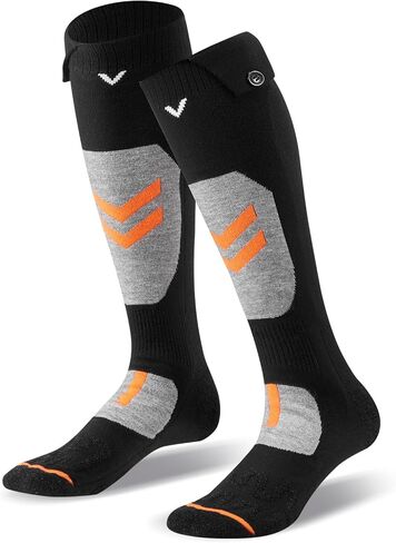 VEVOR Heated Socks, X-Large Size, 5000mAh Battery Rechargeable Heating Socks with 4 Heating Levels, Electric Heated Sock with APP Control for Men Women, Foot Warmer for Hunting Riding Camping Hiking in Kuwait