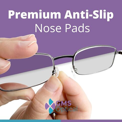 GMS Optical Round Screw-in Silicone Eyeglass Nose Pads for Glasses, Sunglasses, and Eye Wear - 9mm (5 Pair) in Kuwait