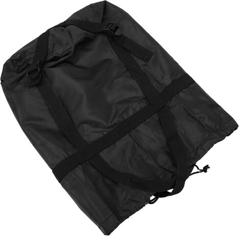 Outdoor Camping Nylon Sleeping Bags Clothing Compression Storage Bag Stuff Sack Lightweight Durable Travel Organizer For Hiking Backpacking Travelers Black 43x23cm in Saudi Arabia